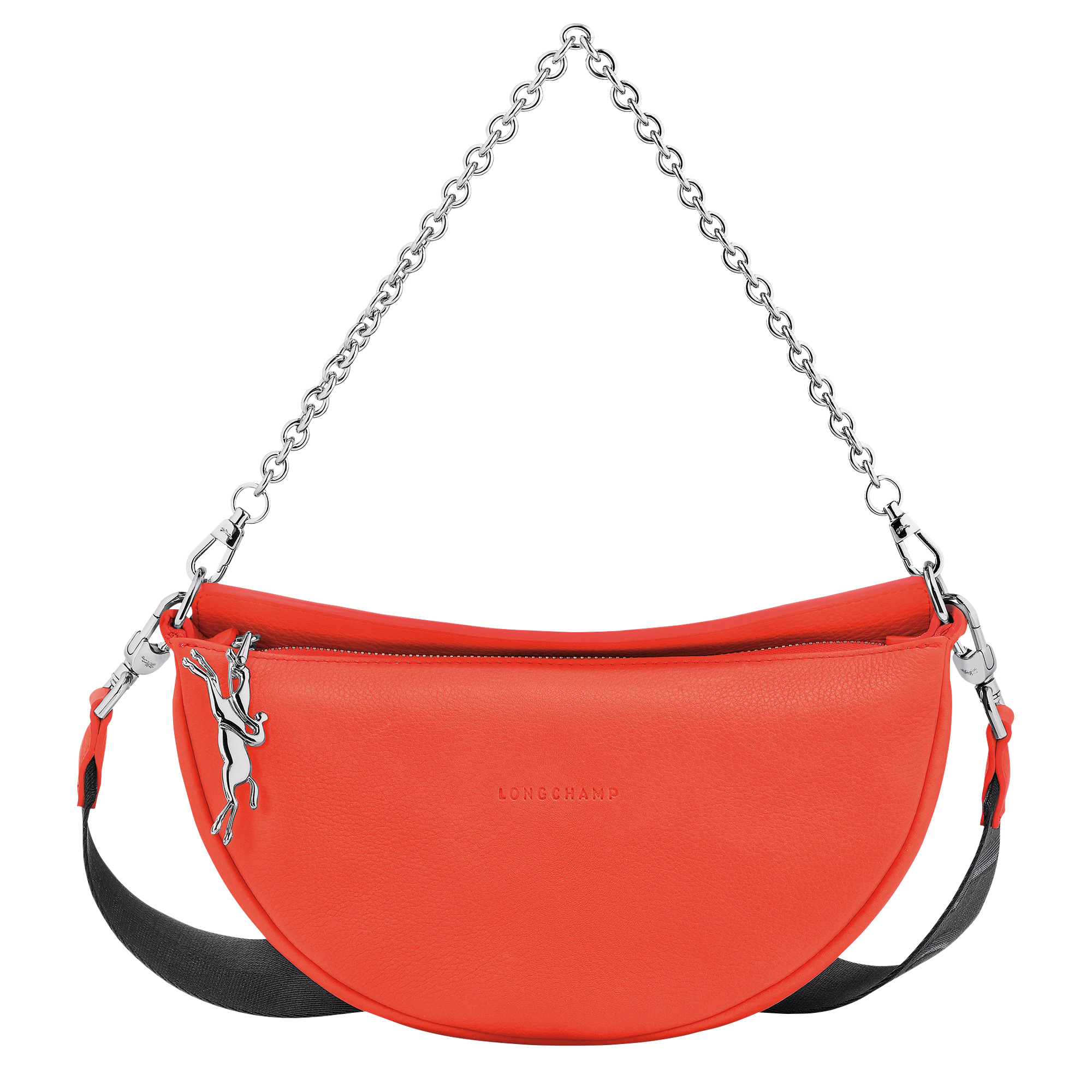 Longchamp Smile S Crossbody bag Orange - Leather