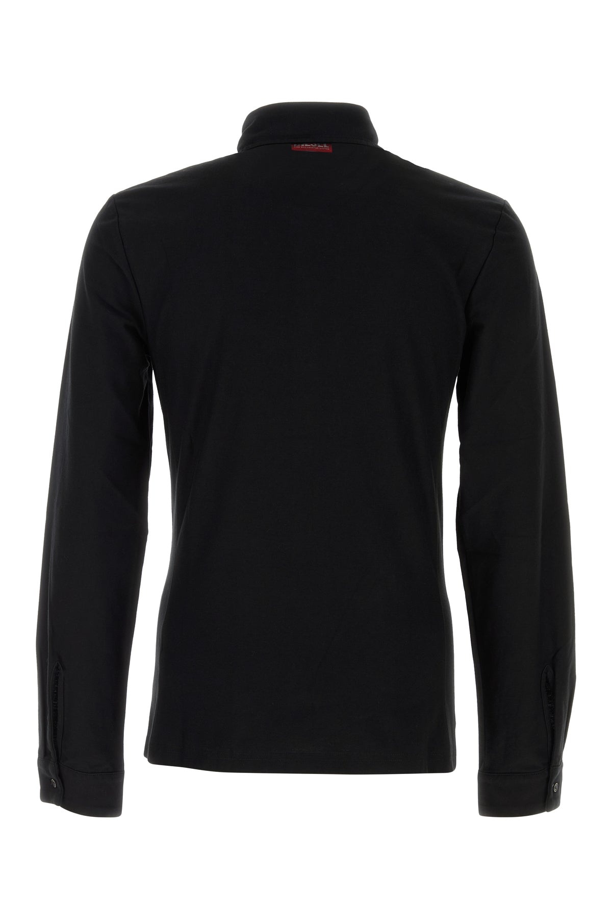 Black stretch cotton blend S-Sun-Plain shirt - 2