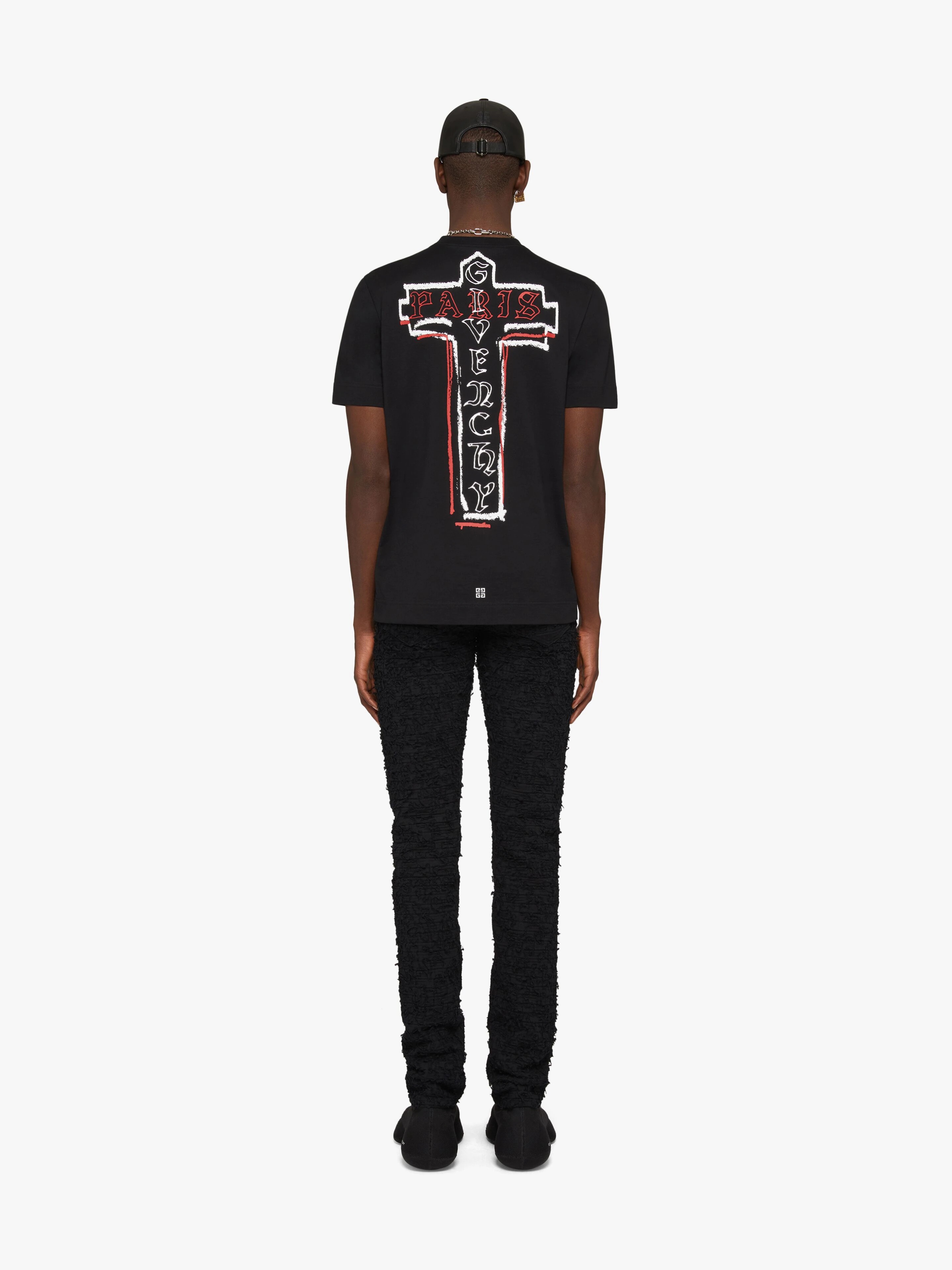 SLIM-FIT GIVENCHY PARIS T-SHIRT IN JERSEY - 4