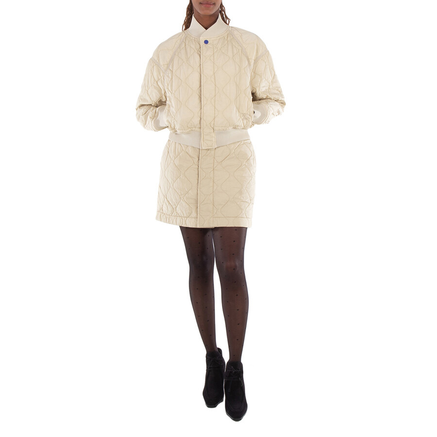 Burberry Ladies Quilted Bomber Jacket - 4