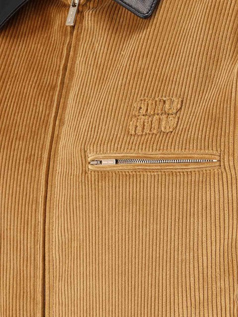 Miu Miu Women Velvet Zip Jacket - 3