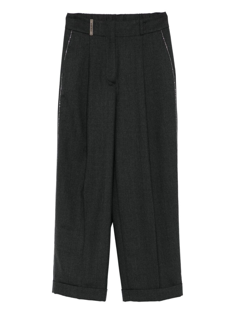 embellished-cuffed trousers 1
