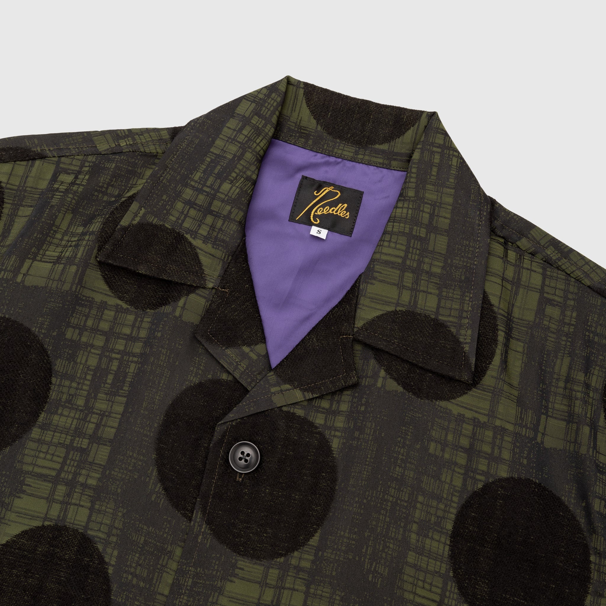 PLAID & POLKDOT JAQUARD CABANA SHIRT - 2