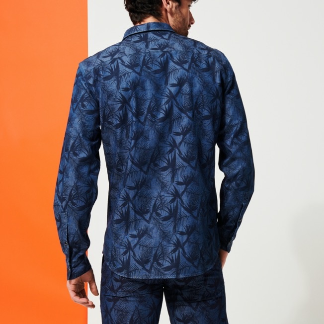 Men Western Chambray Shirt printed Madrague - 4