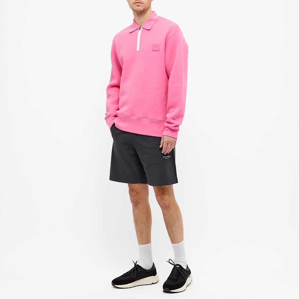 Acne Studios Ferd Face Half Zip Sweat - 6