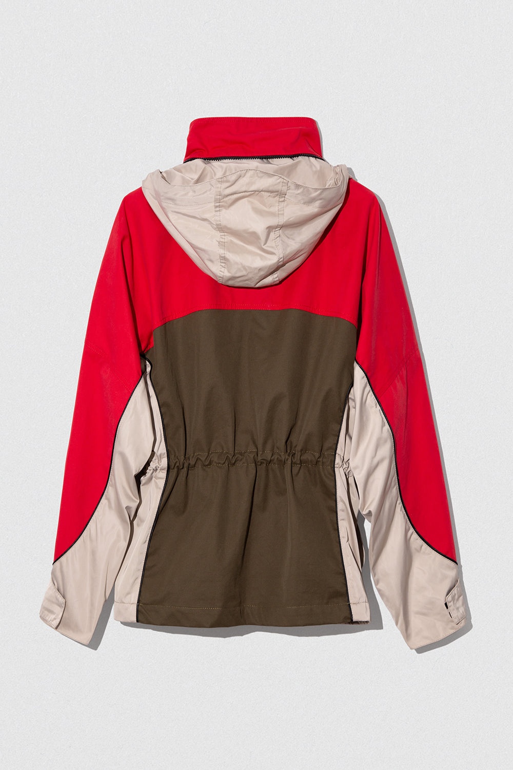 YAKA JACKET KHAKI-RED WR COTTON AND NYLON - 5