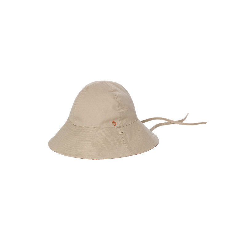 Solveig Cotton Bucket Hat Beige 5