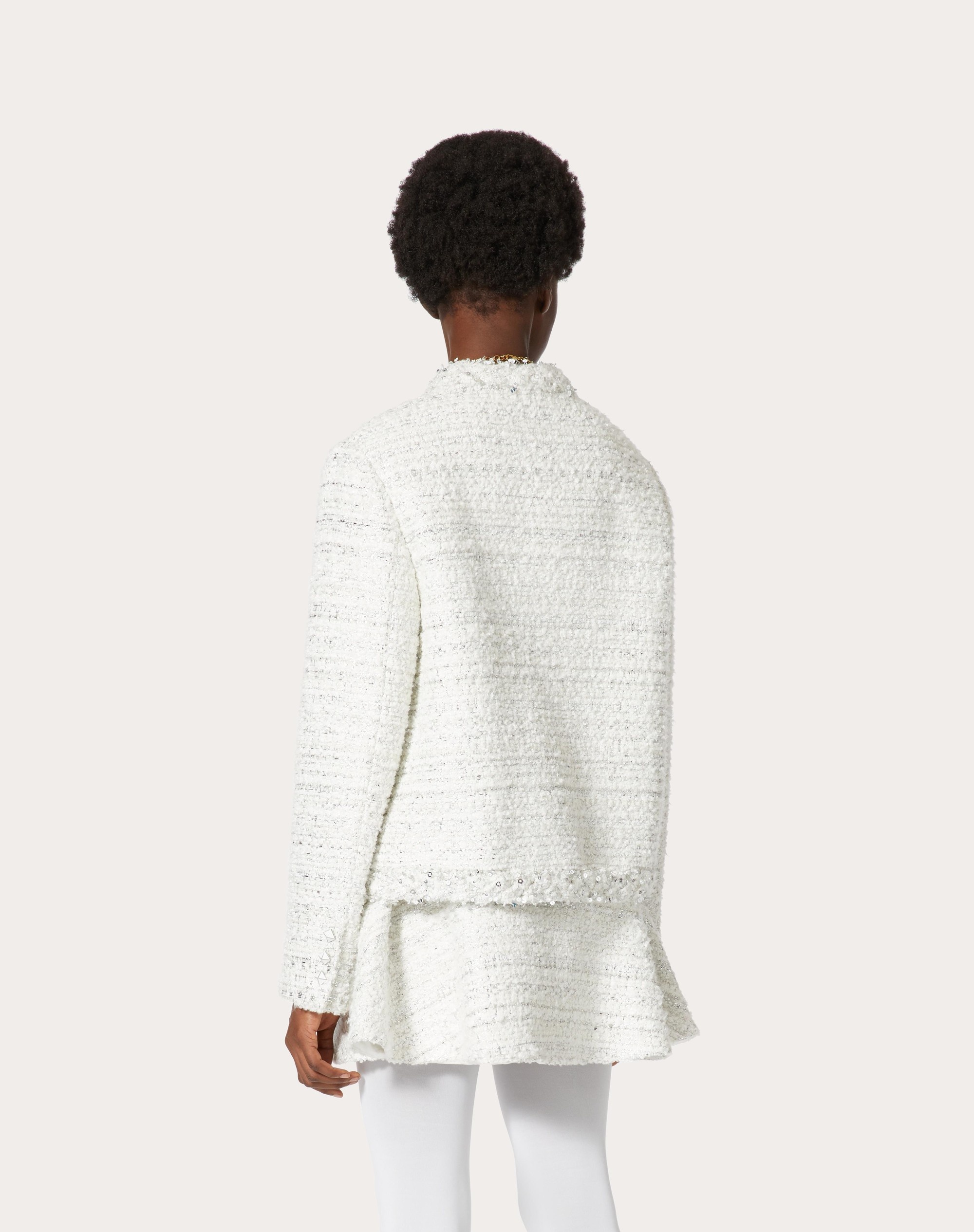 SILVER TWEED JACKET - 4