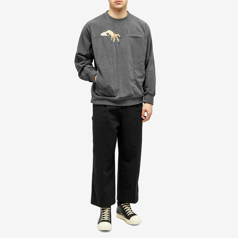 Undercover Embroidered Hand Crew Knit 4