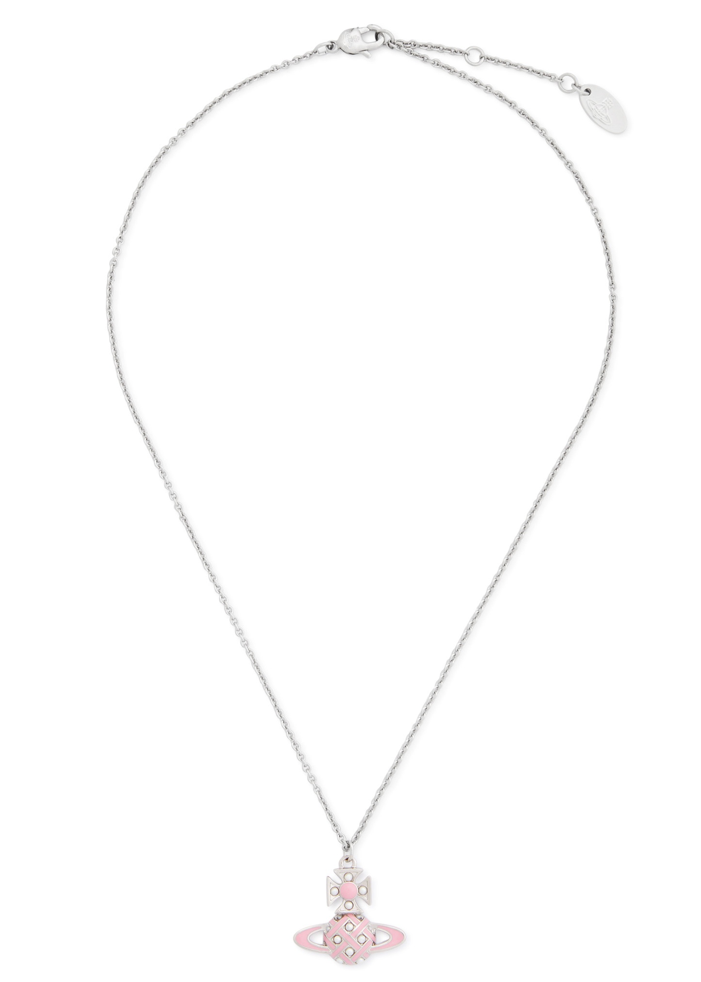 Cassie Bas Relief orb necklace - 1