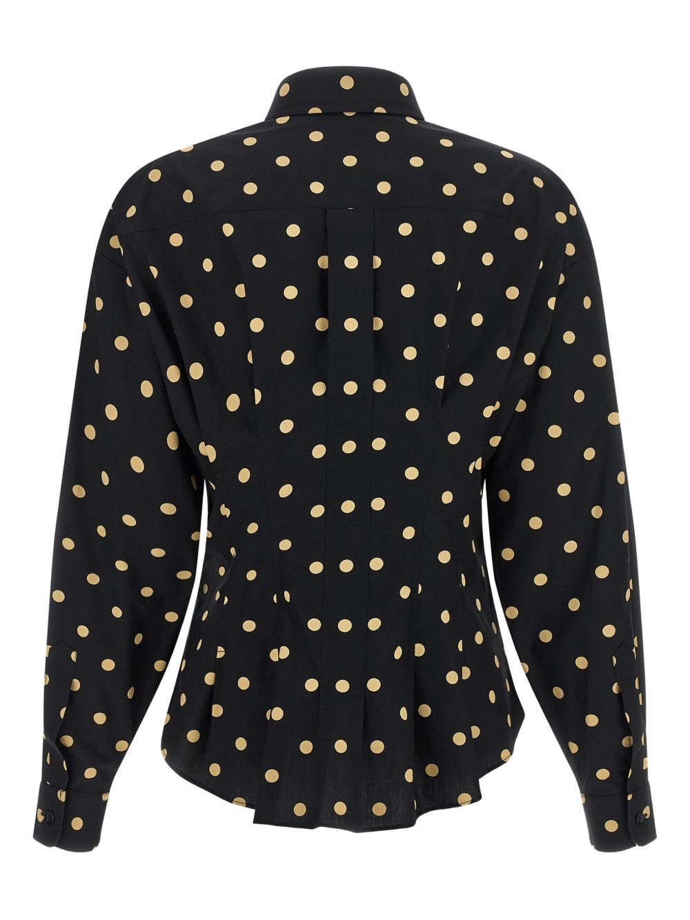 polka-dot pleated shirt - 2