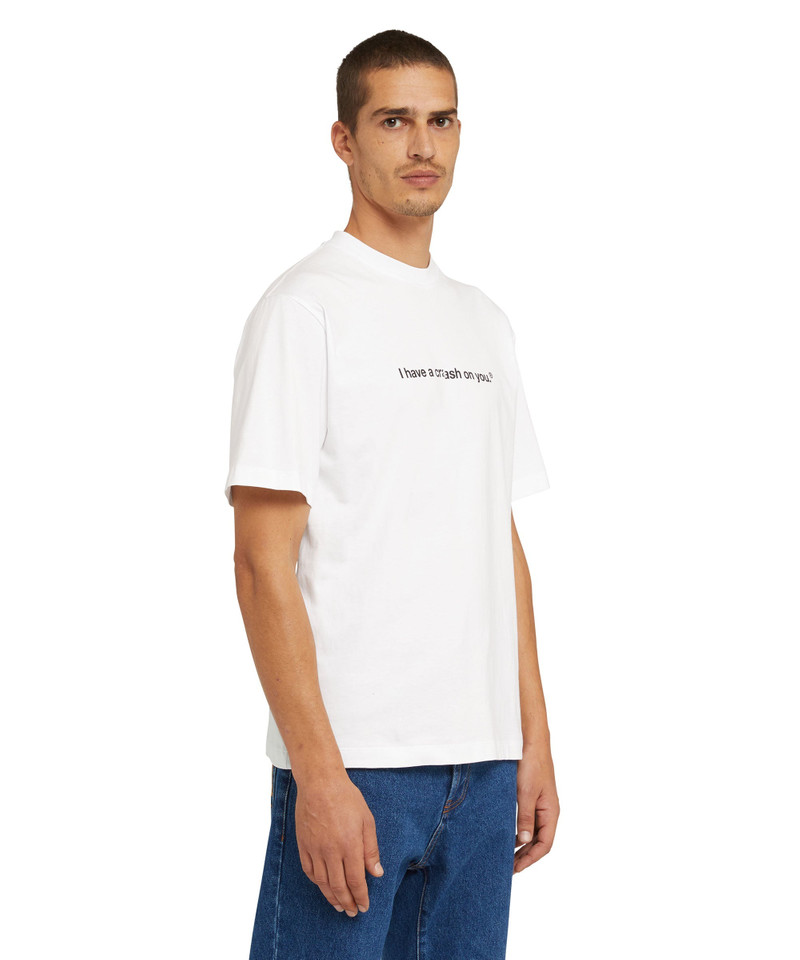 Cotton T-shirt with Crash quote 4