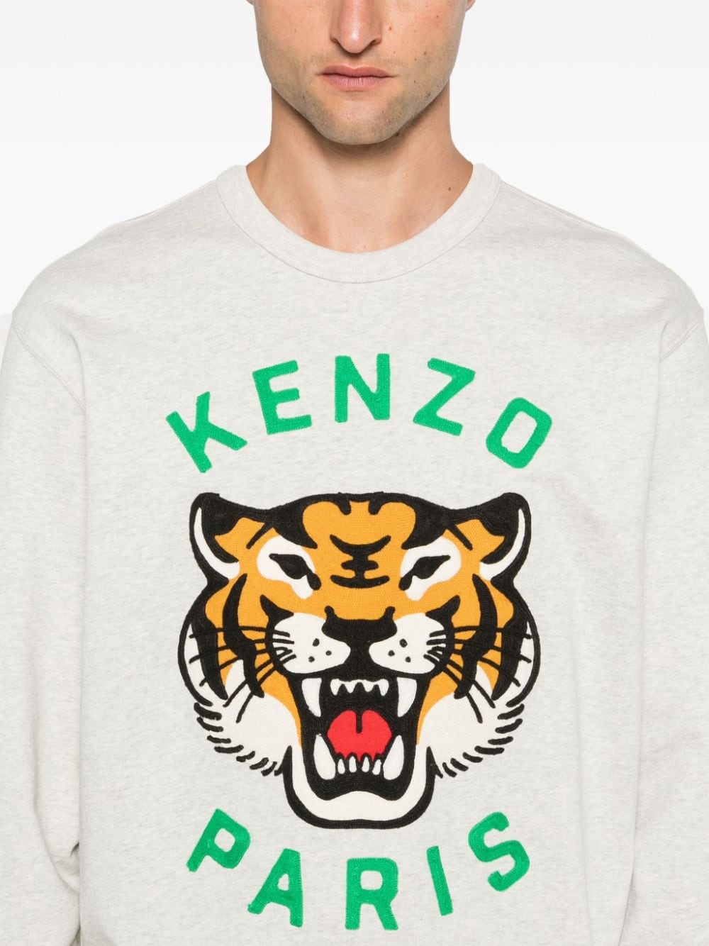 Lucky Tiger embroidered sweatshirt - 5