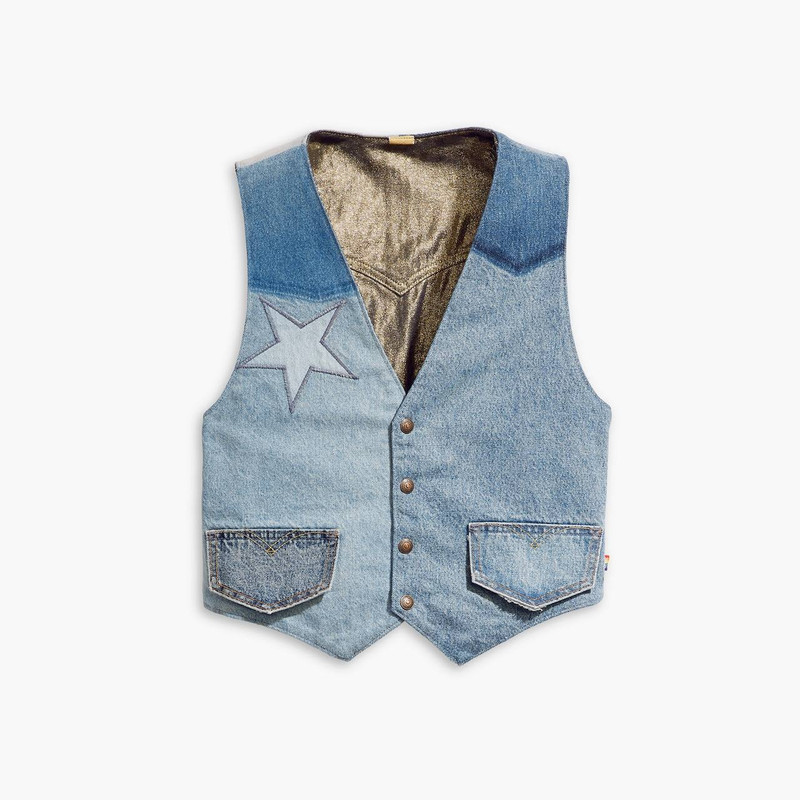 LEVI'S® PRIDE REVERSIBLE PATCHWORK VEST 1