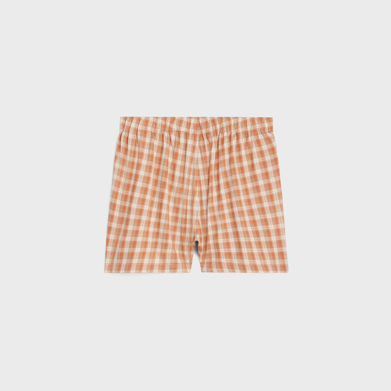 CELINE boxer shorts in check silk outlook