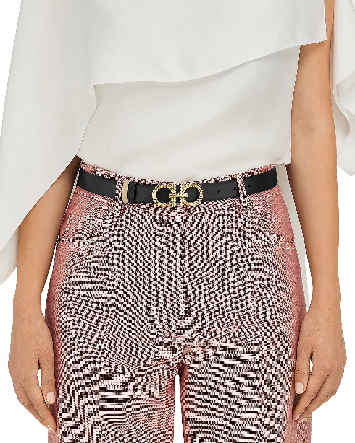 Women's Adjustable & Reversible Gancini Belt - 2