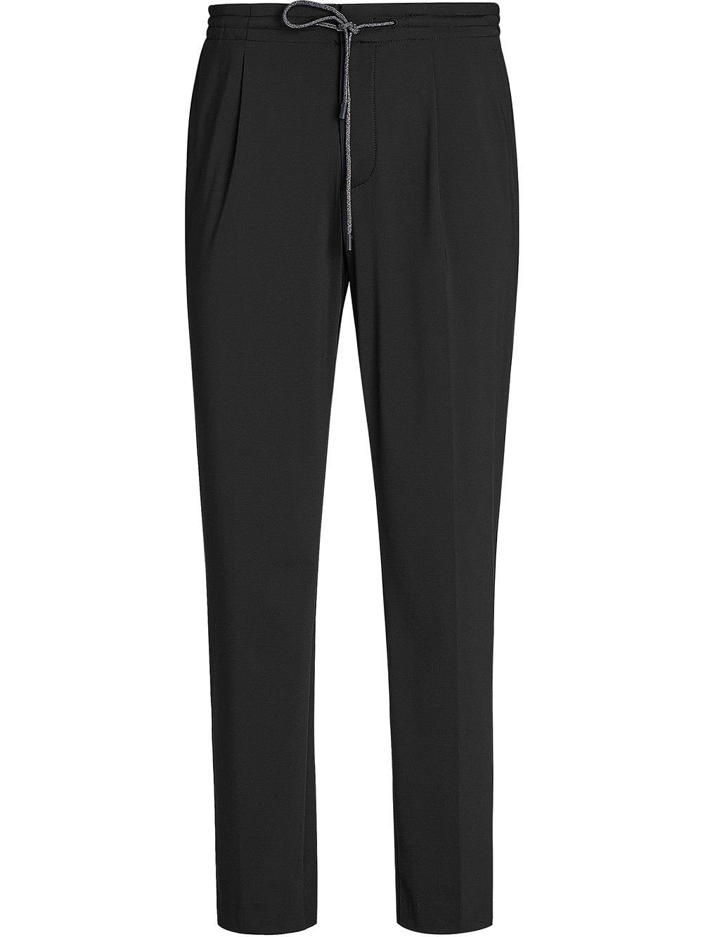 elasticated drawstring trousers - 1