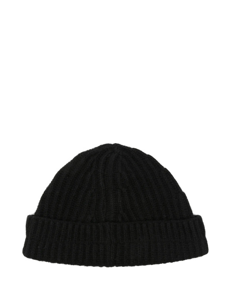 MM6 Maison Margiela Mm6 Maison Margiela Ribbed-knit Logo-patch Beanie Hat outlook