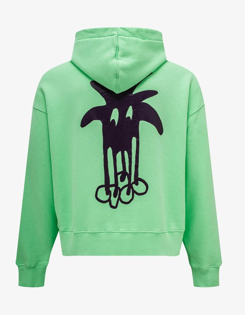 Palm Angels Palm Angels Green Douby Logo Hoodie outlook