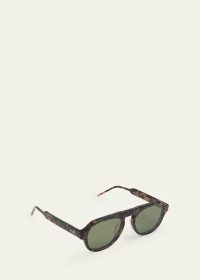 Thom Browne Men's Acetate Oval Sunglasses outlook