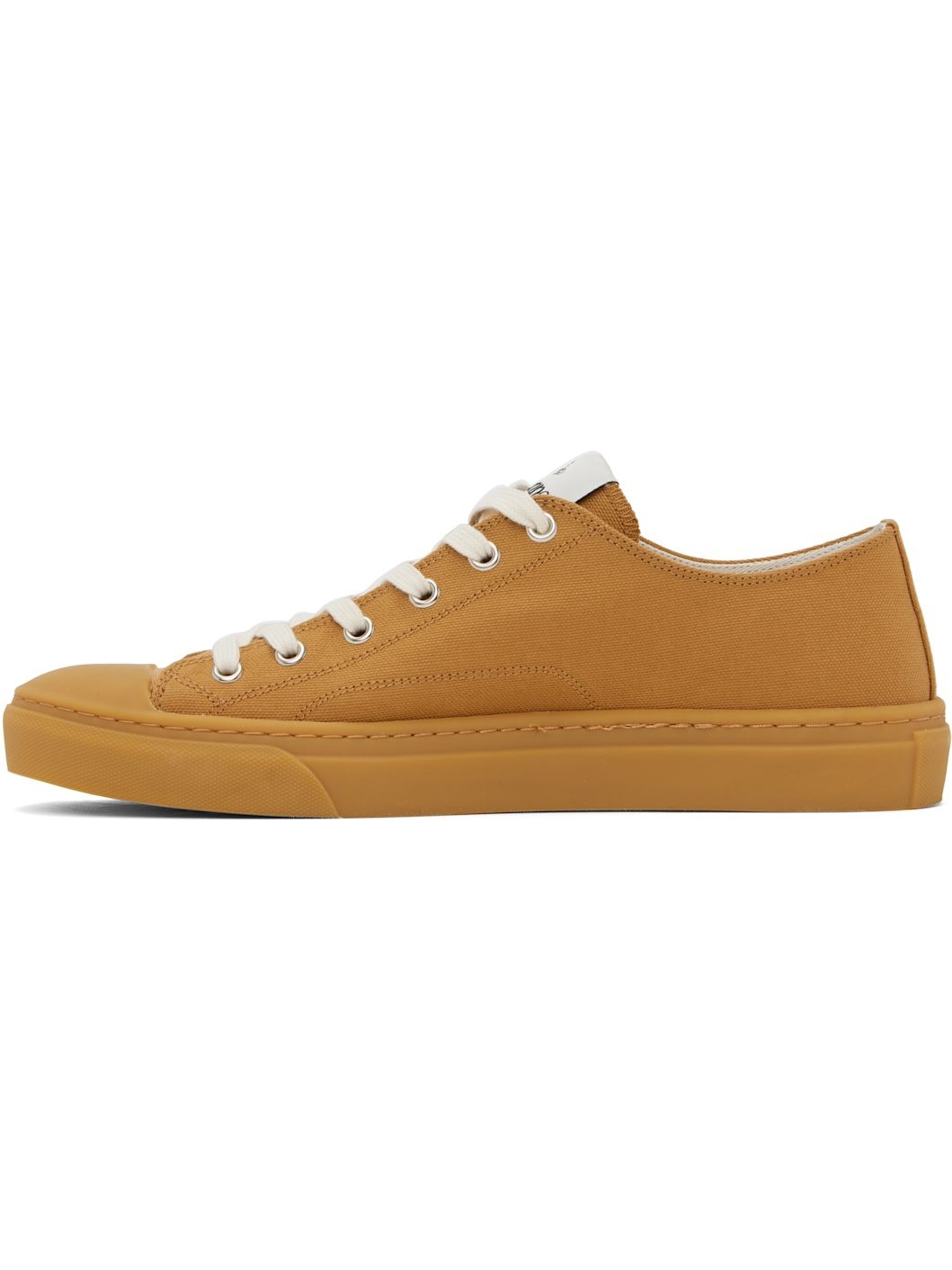 Tan Low-Top Plimsoll Sneakers - 3