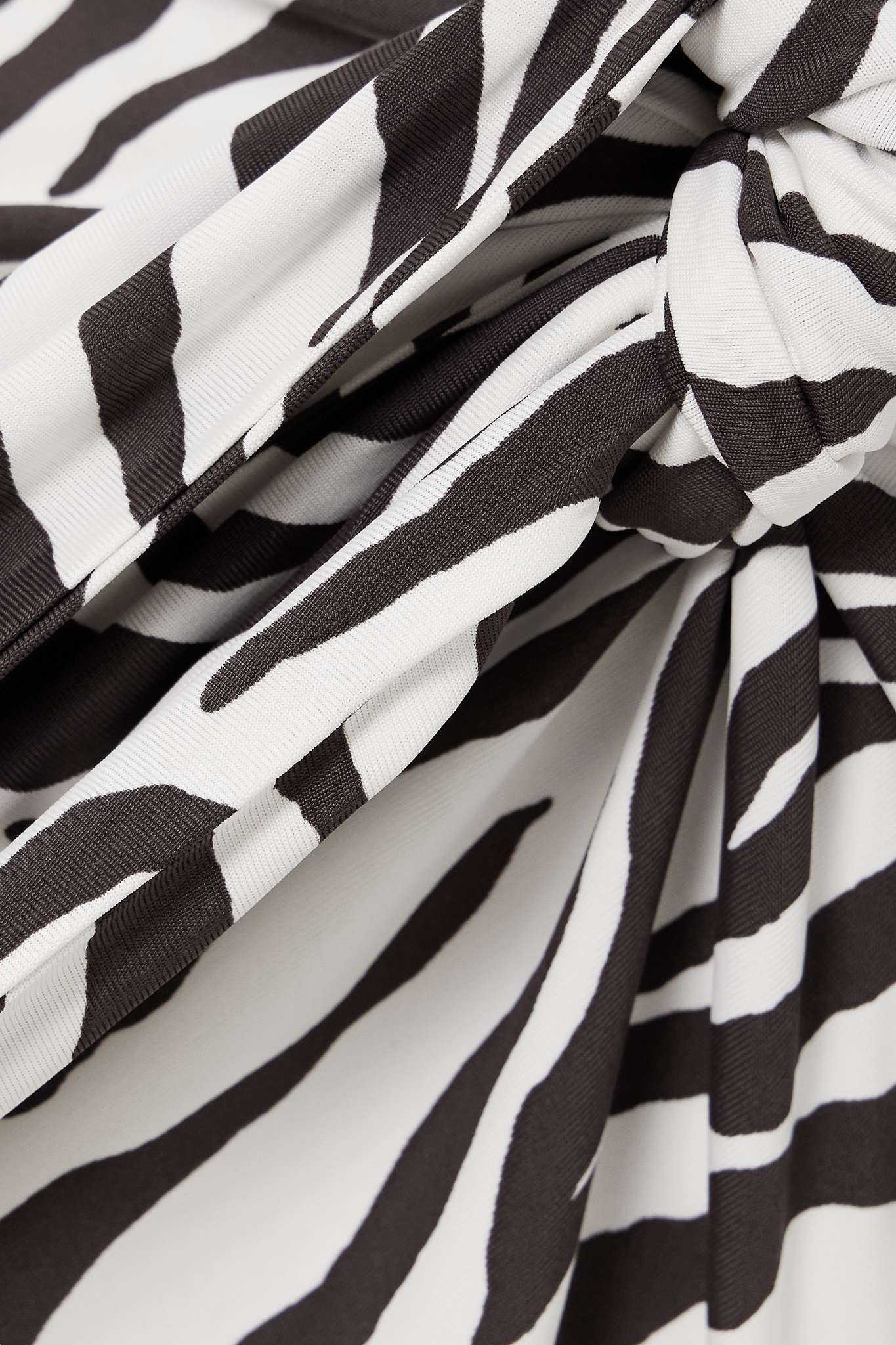 Danilo zebra-print stretch-knit midi dress - 4