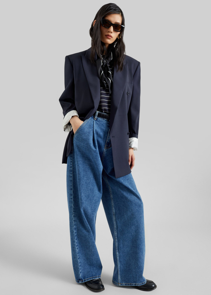 Monterey Structured Blazer - Dark Navy 3
