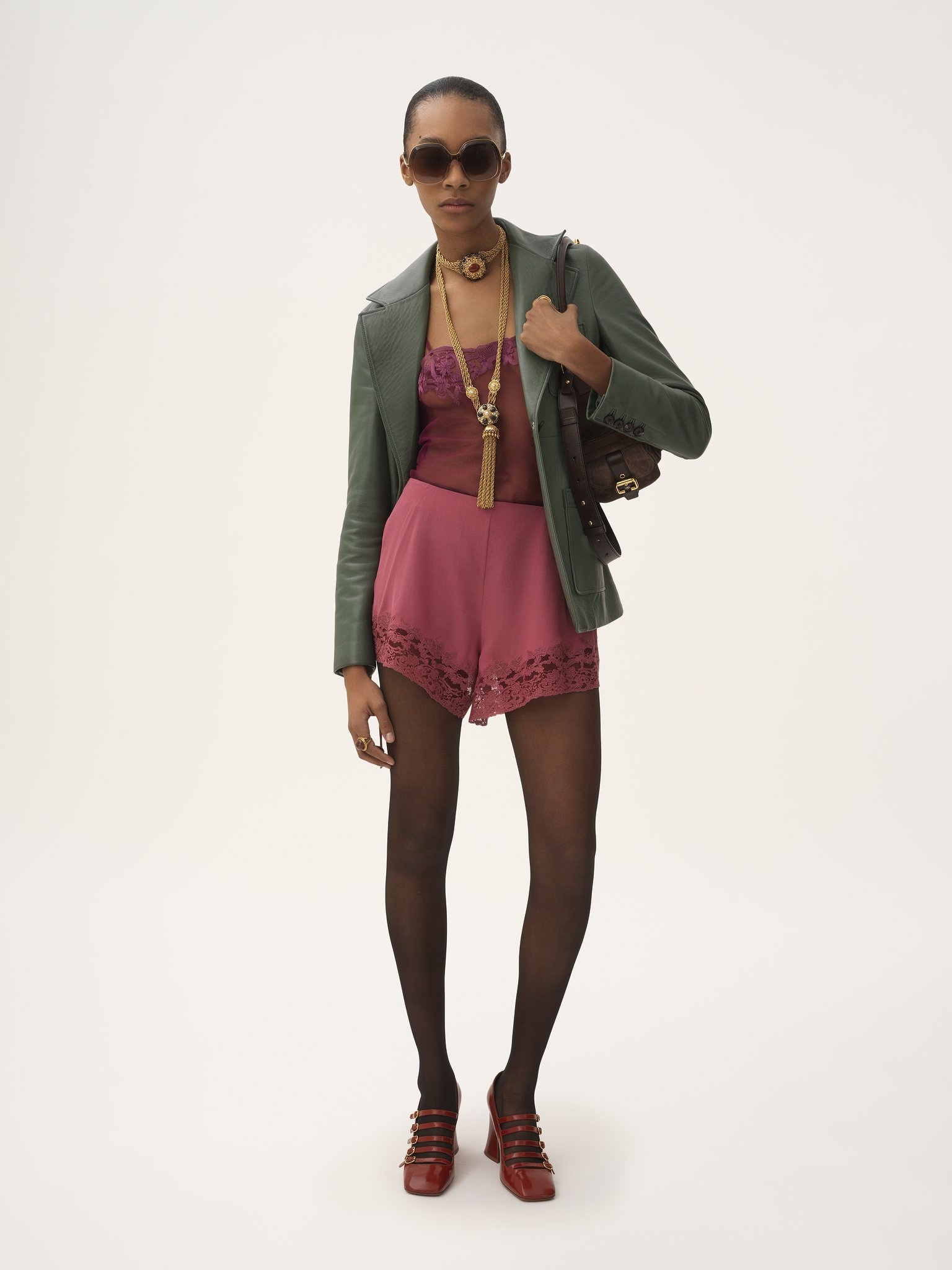TAILORED JACKET IN LEATHER - 3