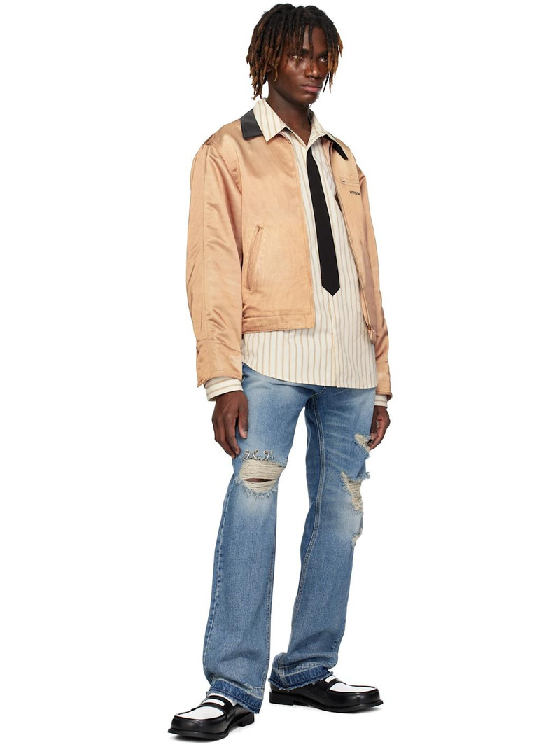 We11done Beige Printed Work Jacket outlook