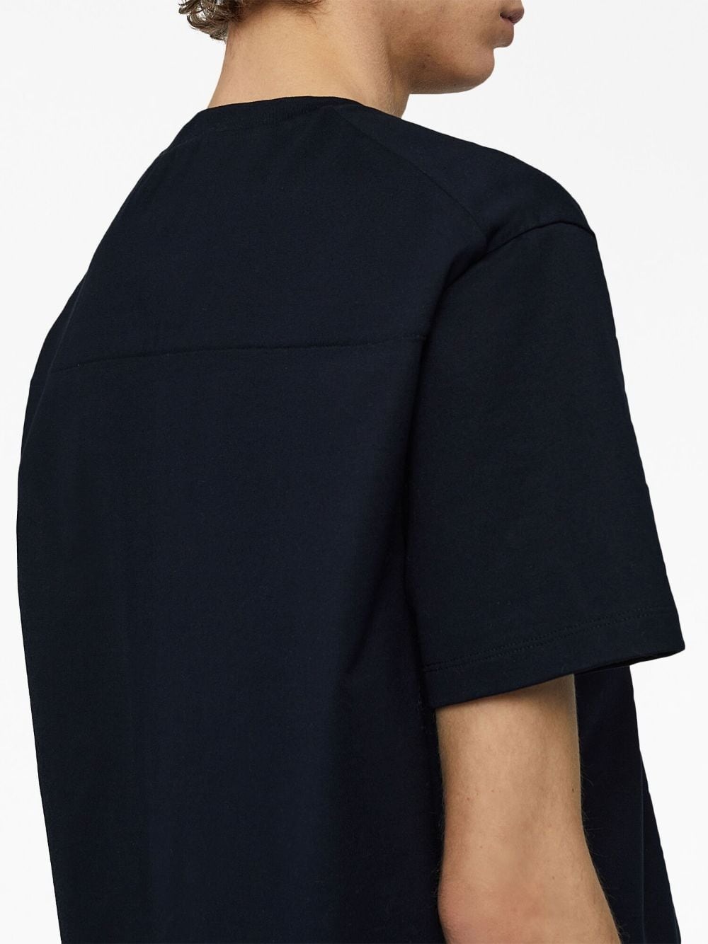 logo-plaque cotton T-shirt - 5