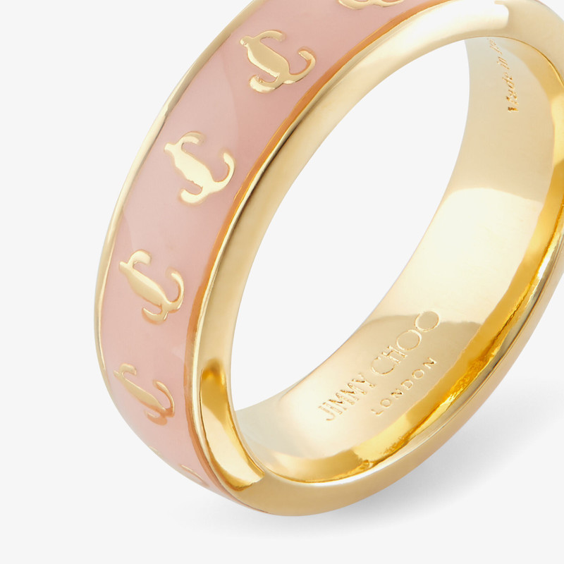 JC Enamel Ring
Gold-Finish Metal and Blossom Enamel JC Ring 5