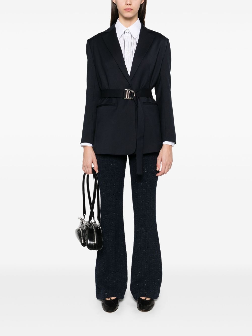 belted blazer - 2
