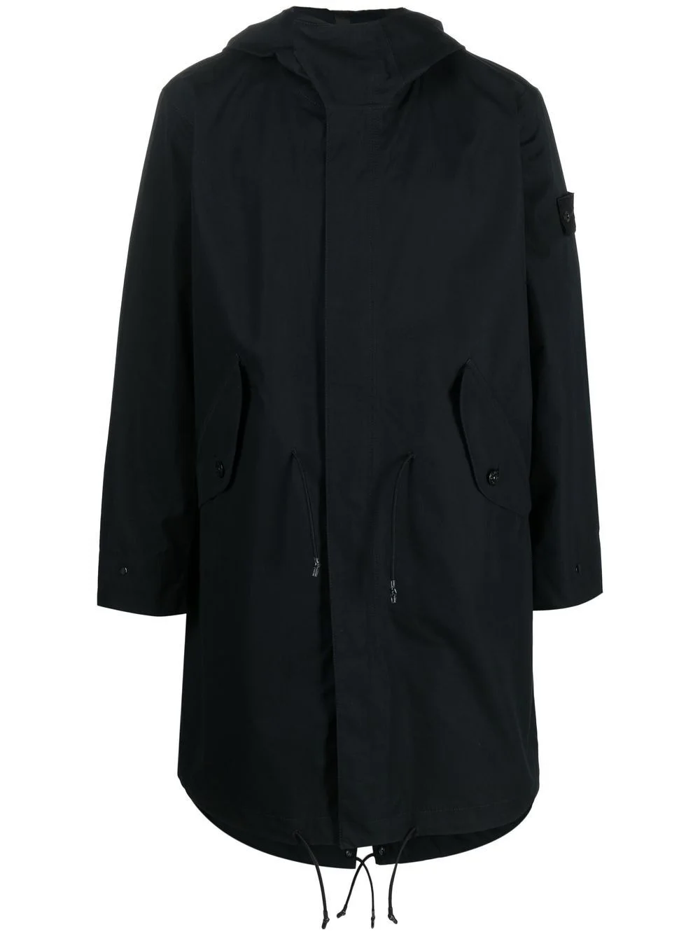 Compass-patch long-sleeved coat - 1