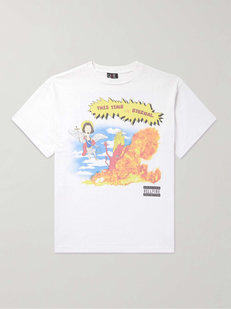 Printed Cotton-Jersey T-Shirt 1