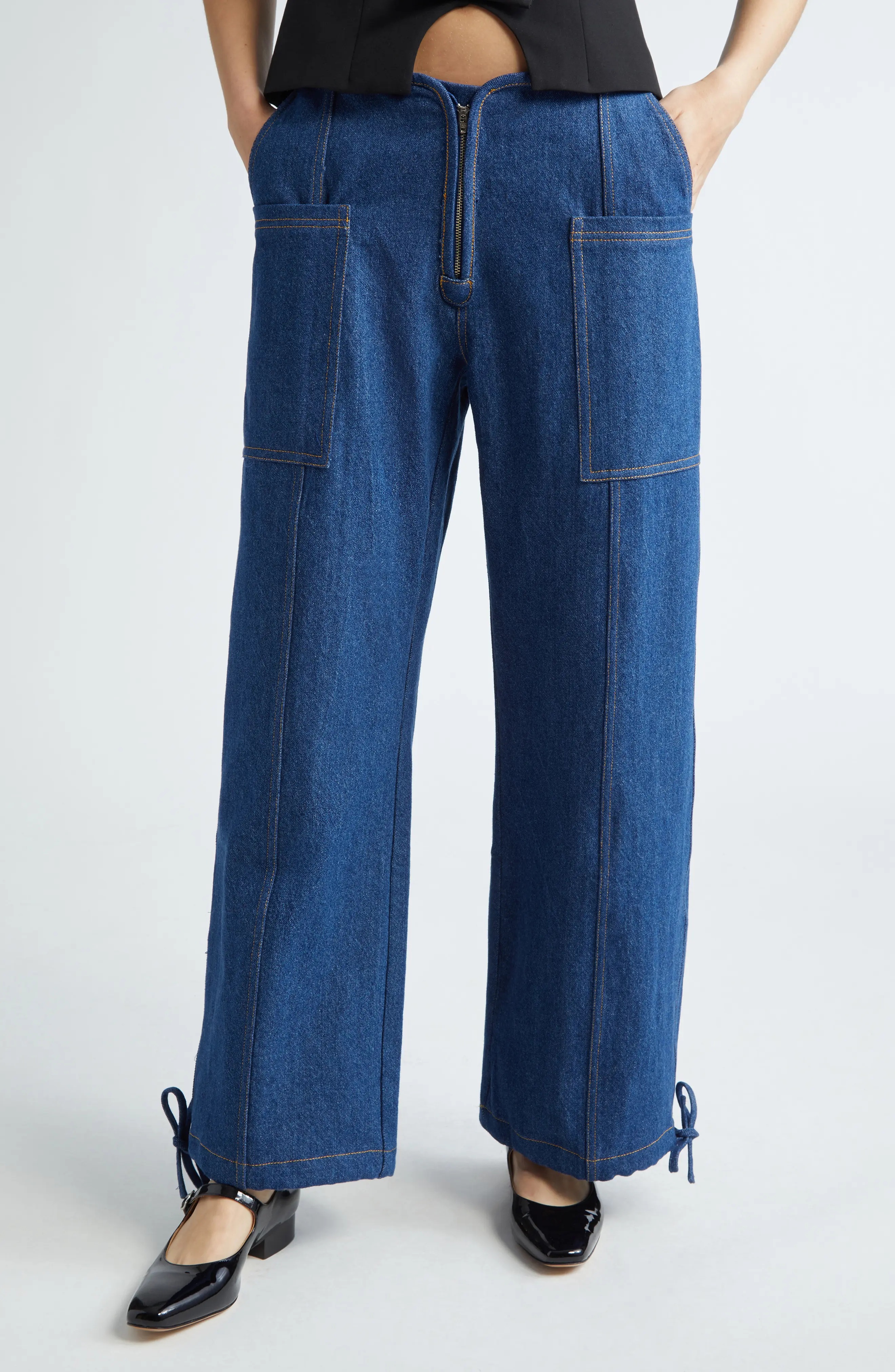 Tifosi Drawstring Cuff Cargo Jeans - 1