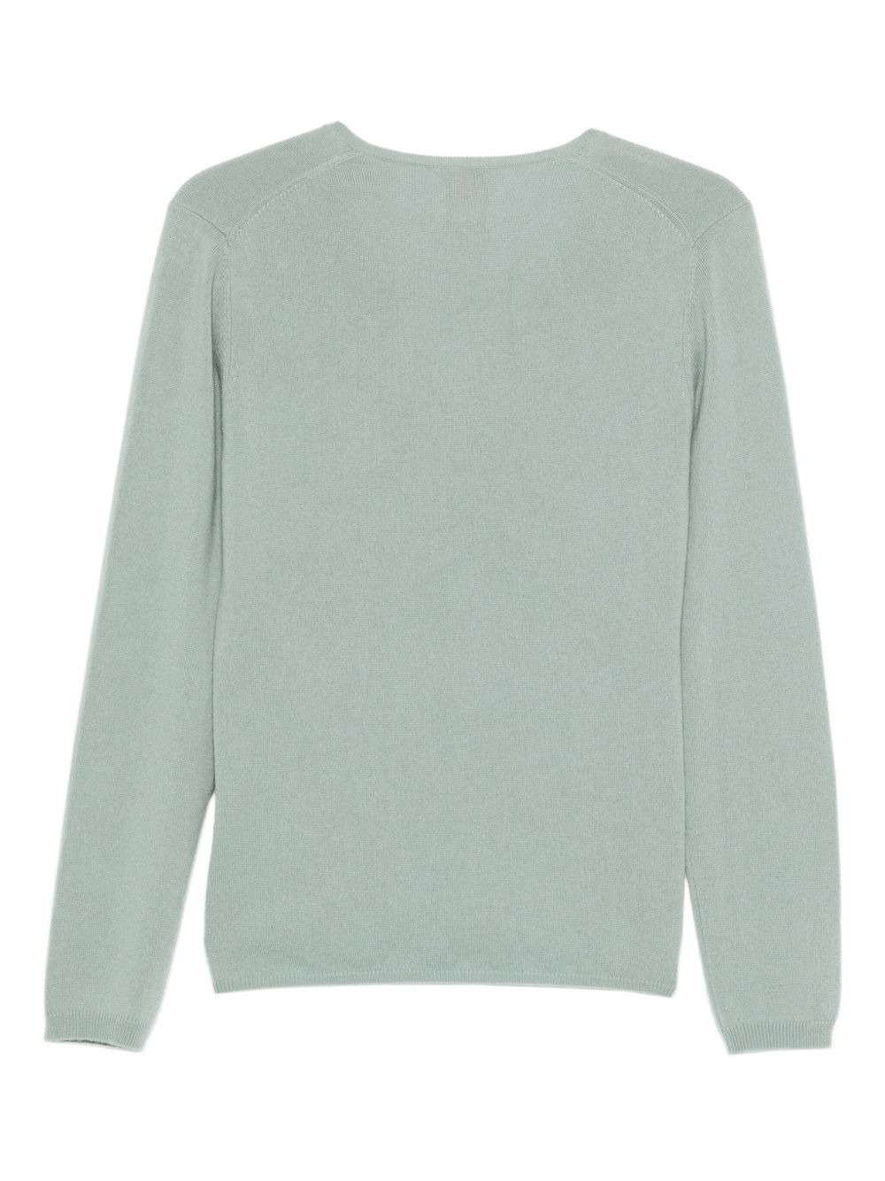 V-neck long-sleeve sweater - 2