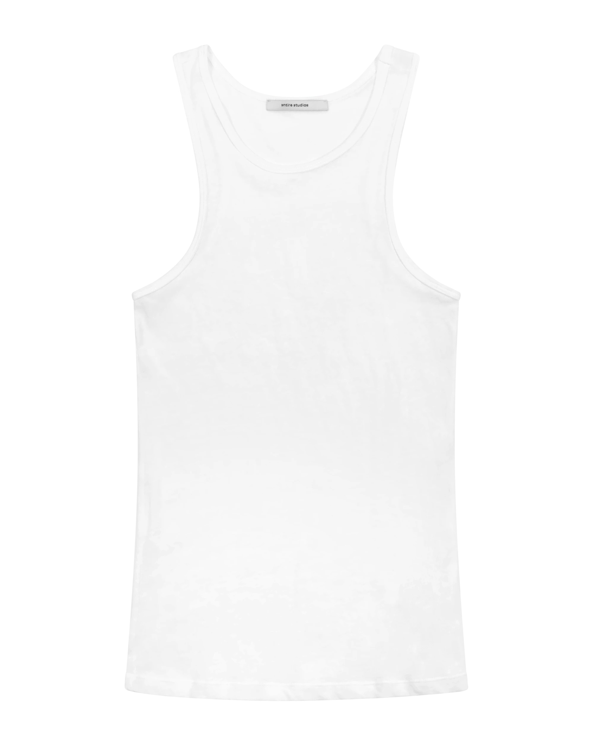 MUSCLE TANK TOP WHITE - 4