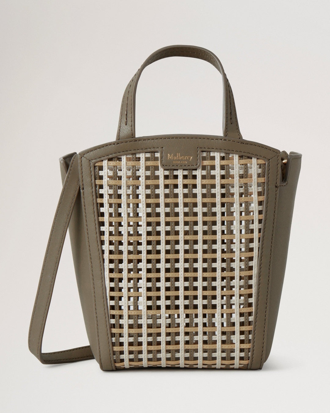 Mulberry(マルベリー) MINI CLOVELLY TOTE BAG [正規品/関税込] Mulberry Small Clovelly Tote Bag | Brown | FARFETCH