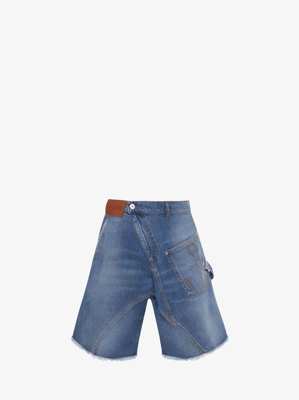 TWISTED WORKWEAR DENIM SHORTS - 1