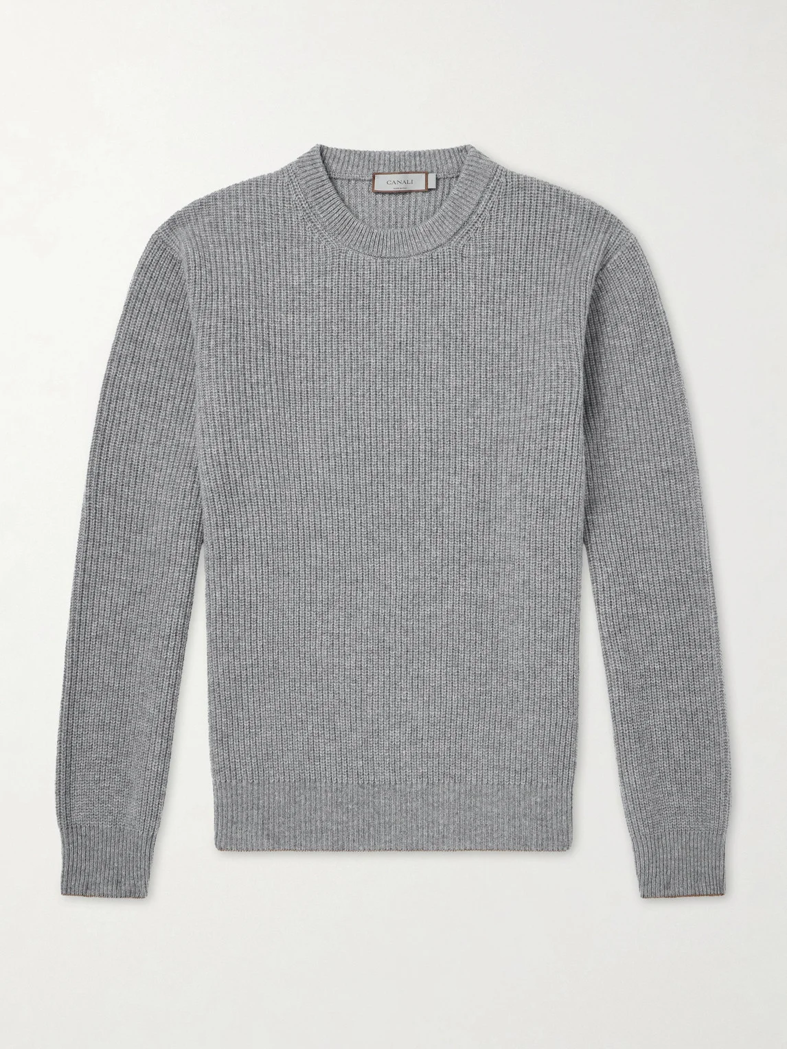 Ribbed Wool and Cashmere-Blend Sweater - 1