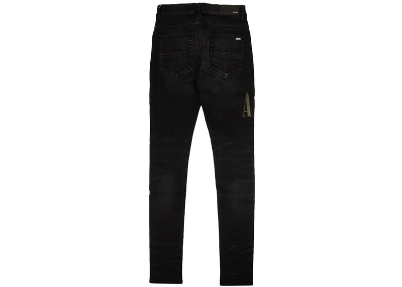 AMIRI AMIRI Core Applique Denim Skinny Jeans Black outlook