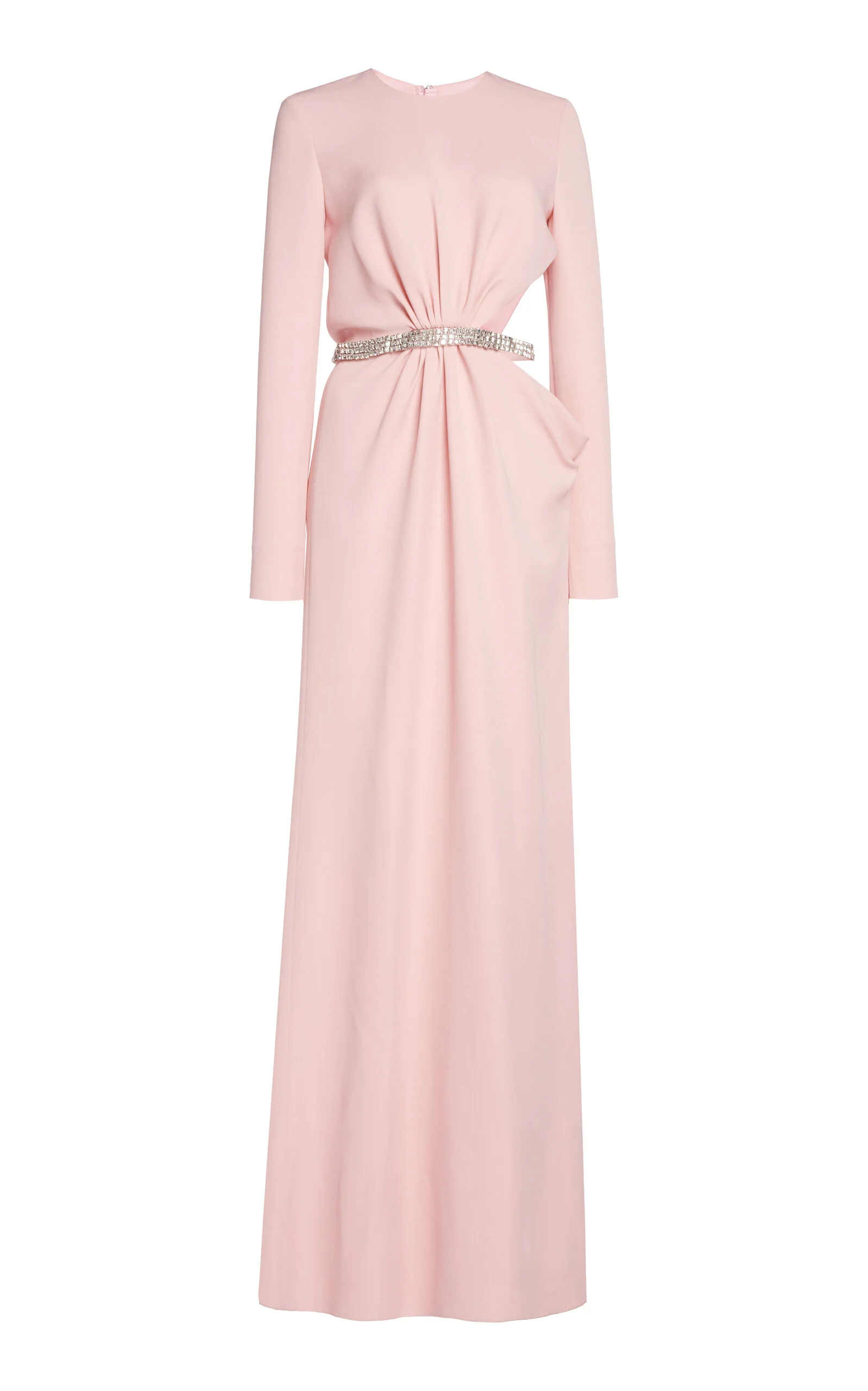 Cutout Crepe Maxi Dress pink - 1