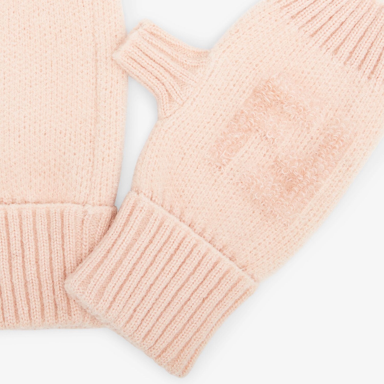 Pink knit cuff - 2