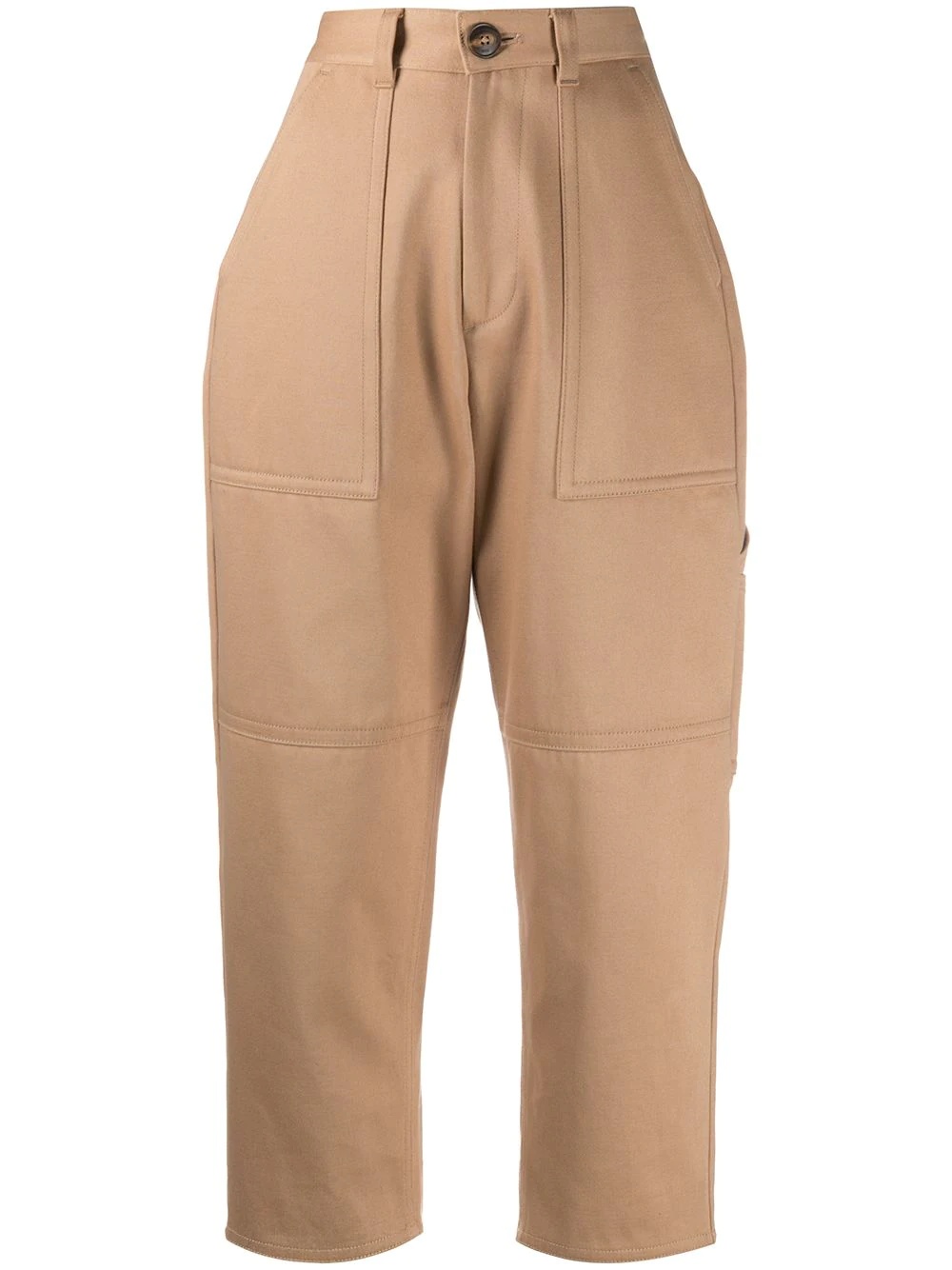 cropped tailored trousers - 1