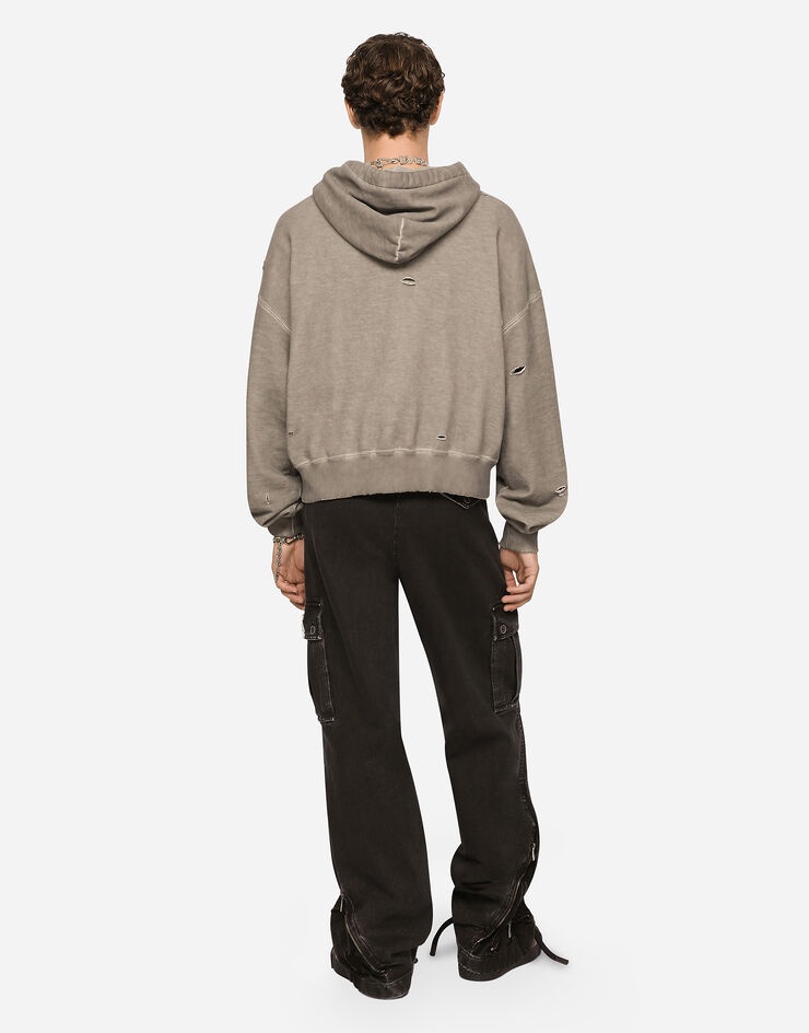 Jersey hoodie with patch - 5