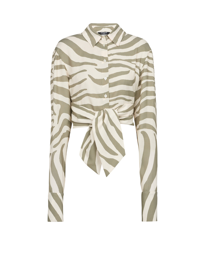 Zebra print shirt - 1