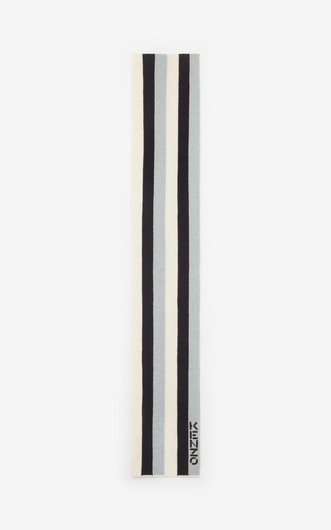 The Winter Capsule' striped wool scarf - 2
