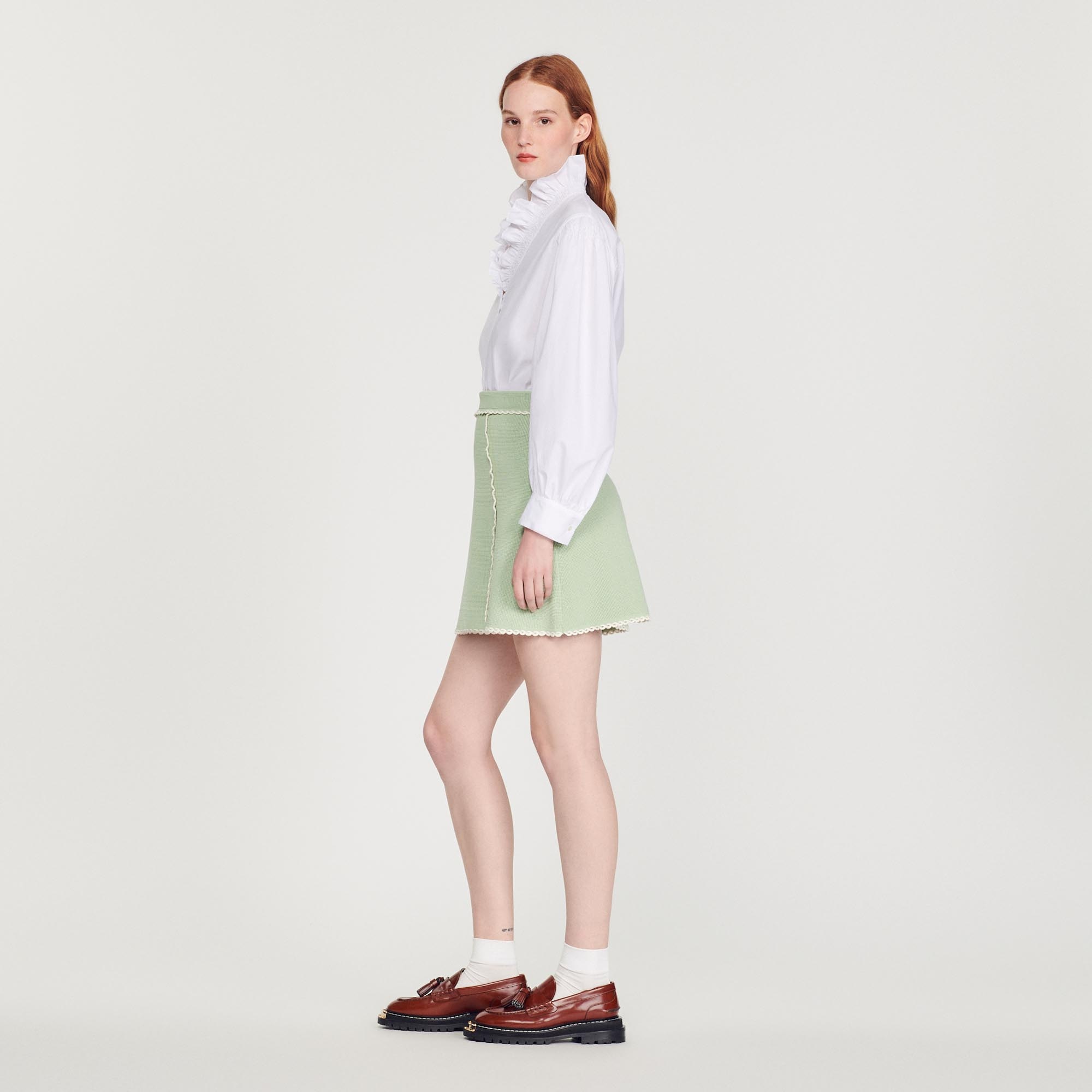 A-line knit skirt - 7