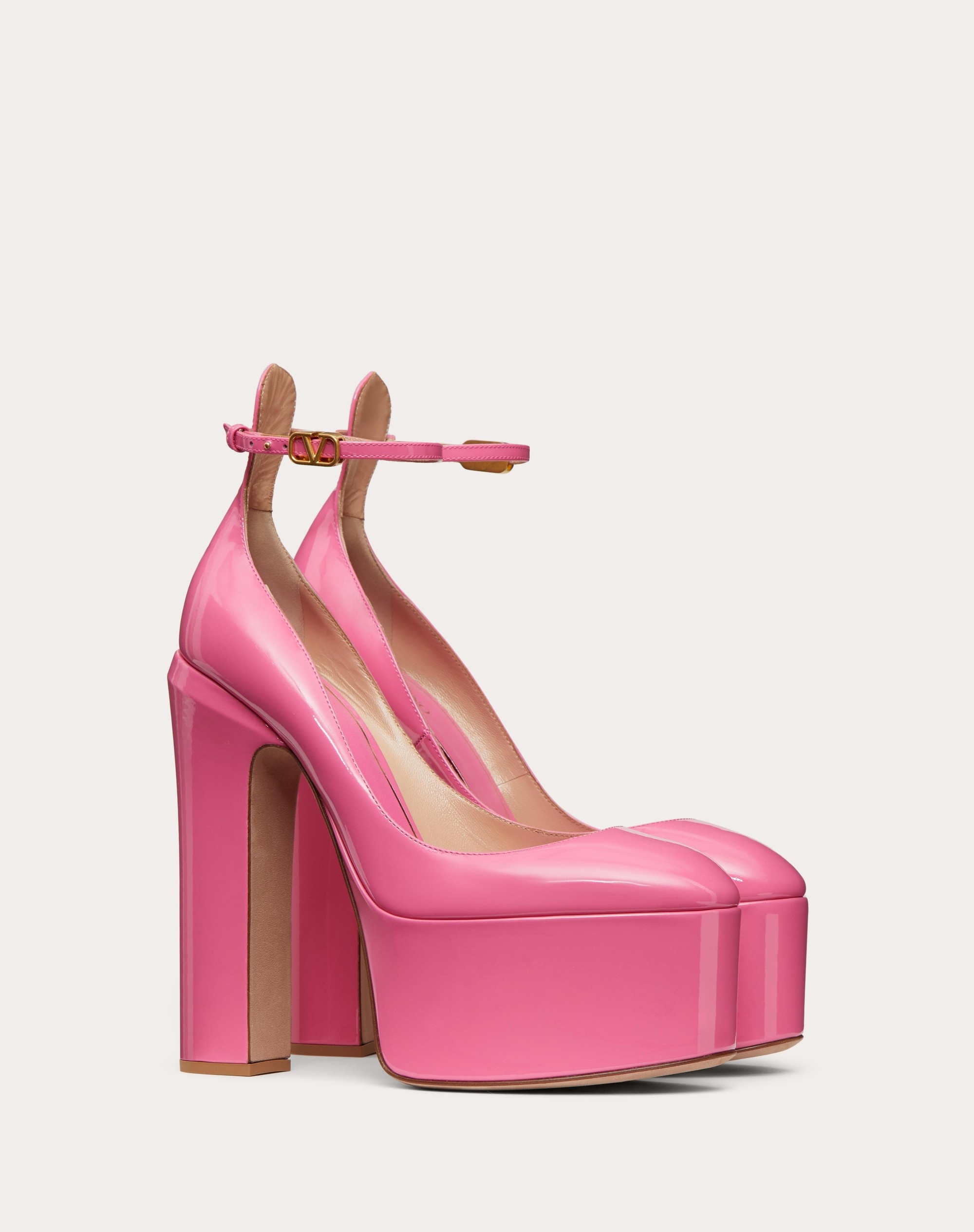 VALENTINO GARAVANI TAN-GO PLATFORM PUMP IN PATENT LEATHER 155 MM - 2