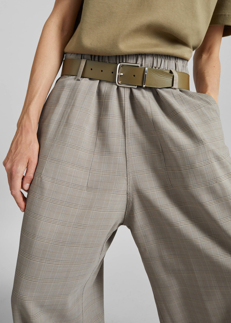 Oakdale Track Pants - Beige Glen Plaid 3